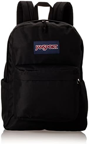 JanSport Superbreak Plus Backpack - Work, Travel, or Laptop Bookbag with Water Bottle Pocket, Black