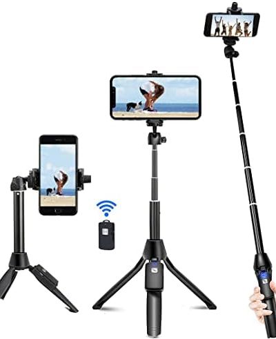Selfie Stick, 40 inch Selfie Stick Tripod with Wireless Remote, Phone Tripod Stand Compatible with iPhone 14 13 12 11 pro Samsung Note 20 10 S20…